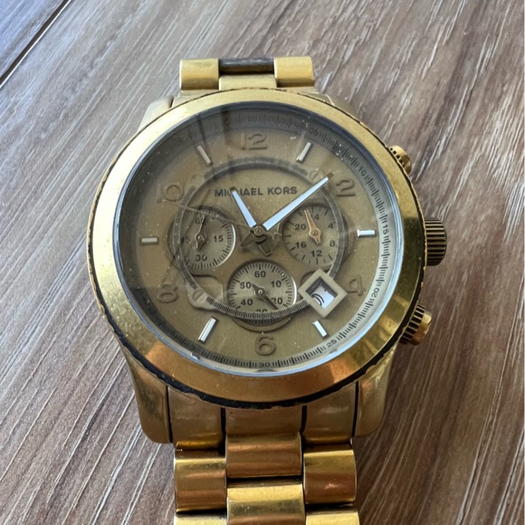 Michael Kors Gold Big Face Watch - Women’s Sizing - Picture 2 of 8